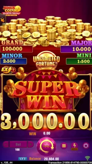 Joker Coins Unlimited Fortune Captura de tela do jogo 5